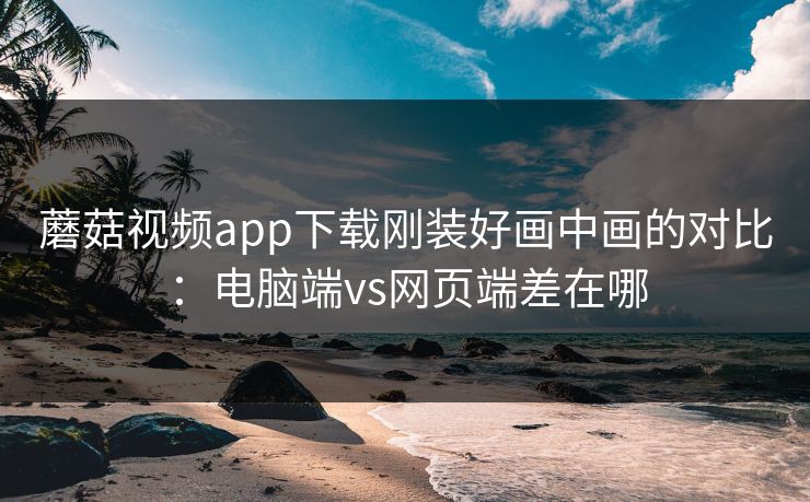 蘑菇视频app下载刚装好画中画的对比：电脑端vs网页端差在哪